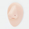 Нострила гвоздик 0,5 мм. Кристалл 2,2 мм в цапах. NOSE-34