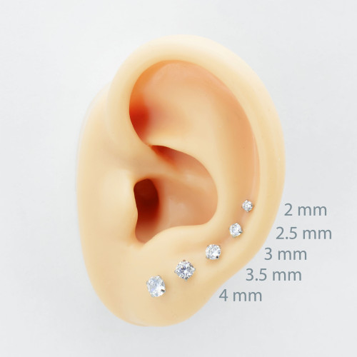 Интернал-лабрета 1,2 мм. Титан, циркон Mystic Topaz. ILTZ16-MT