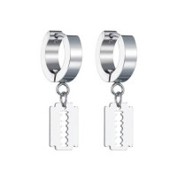 Серьги-кликеры с подвеской Лезвие. Пара. SK5808-2