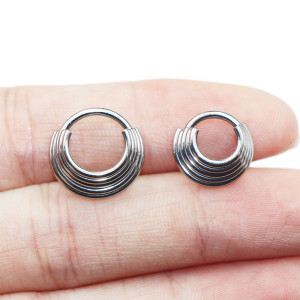 Кольцо пятерное сегментное 1,2 мм кликер. HSEG22