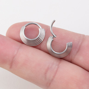 Кольцо пятерное сегментное 1,2 мм кликер. HSEG22