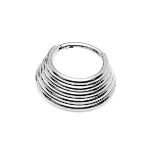 Кольцо пятерное сегментное 1,2 мм кликер. HSEG22