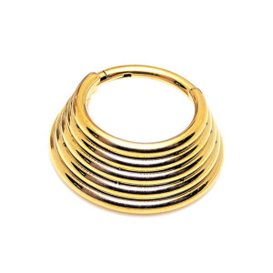 Кольцо пятерное сегментное 1,2 мм кликер. HSEG22