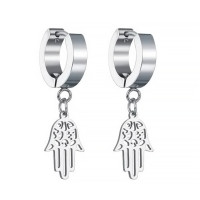 Серьги-кликеры с подвеской Хамса. Пара. SK5806-2
