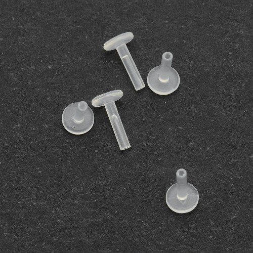 Лабрета 1,2 мм Push-in (без резьбы). Bioflex. Кристалл 2,5 мм. INLB16-2