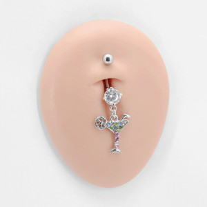 Украшение для пирсинга пупка. Коктейль. MCD3642