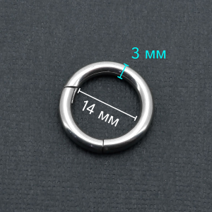 Кольцо сегментное 3 мм кликер. HSEG8