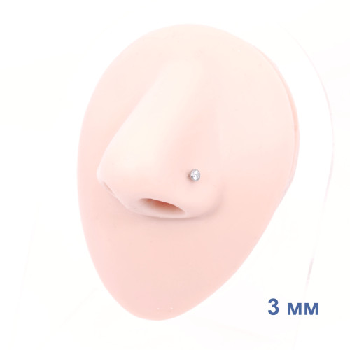 Лабрета 1,2 мм Push-in (без резьбы). Титан, золотое анодирование. ILTPJ16G