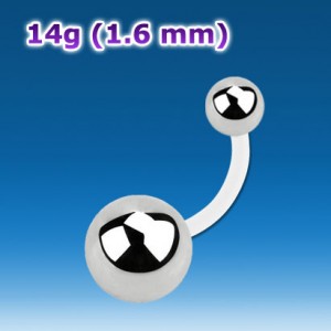 Украшение для пирсинга пупка. Bioflex. TBNU14