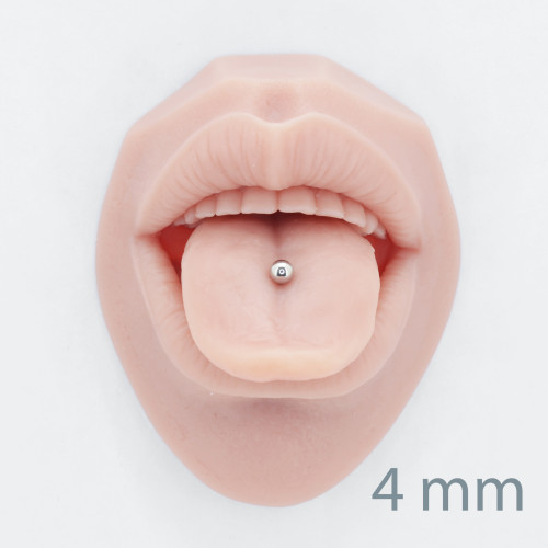 Штанга 1,6 мм для пирсинга языка и сосков. Титан, золотое анодирование. BB14TG