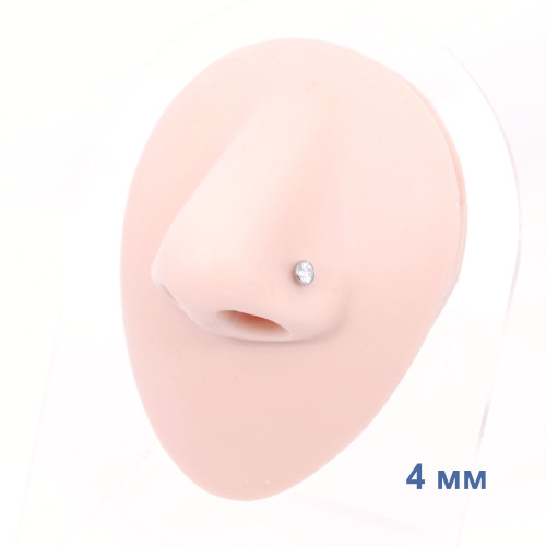 Лабрета 0,8 мм Push-in (без резьбы). Титан. ILTPJ20