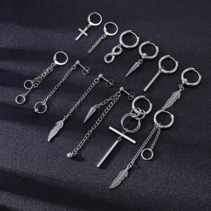 Серьга-гвоздик с подвеской. SE4411