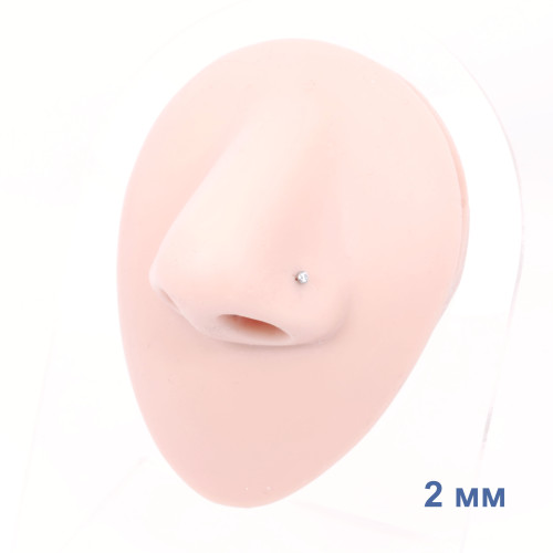 Лабрета 0,8 мм Push-in (без резьбы). Титан, золотое анодирование. ILTPJ20G