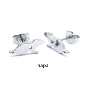 Серьги-гвоздики. Пара. Крысы. SE2949-2