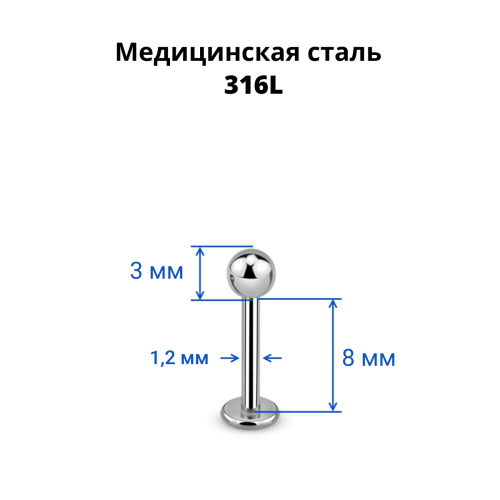 Лабрета 1,2 мм. LBB16