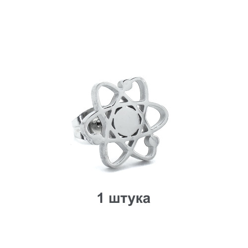 Серьга-гвоздик. Атом. SE1298