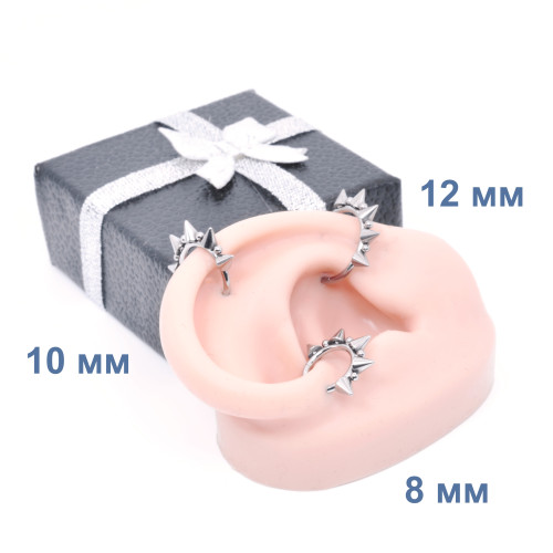 Кольцо сегментное 1,2 мм кликер. Титан, фиолетовое анодирование. HSEG3990