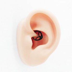 Кольцо сегментное 1,2 мм кликер для пирсинга септума. Инопланетянин. HSEG1924