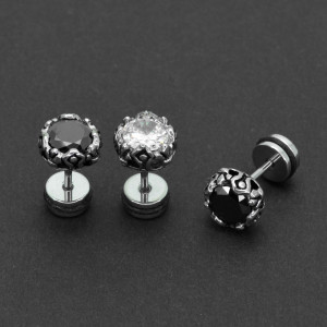 Серьга 1,2 мм с цирконом. C1873
