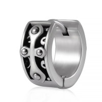 Серьга-кликер. Крест. SK786