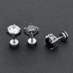 Серьга 1,2 мм с цирконом. C1870