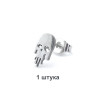 Серьга-гвоздик. Череп. SE1101