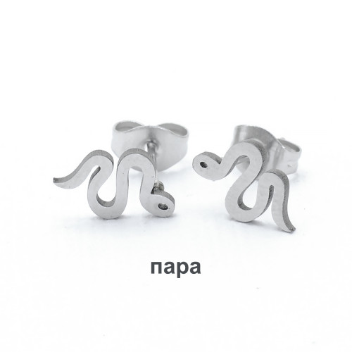 Серьги-гвоздики. Змея. Пара. SE1118-2