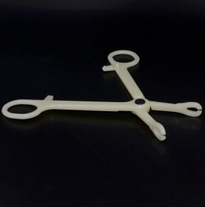 Набор с украшением для пирсинга пупка. Титан, 2 кристалла. SBNT04