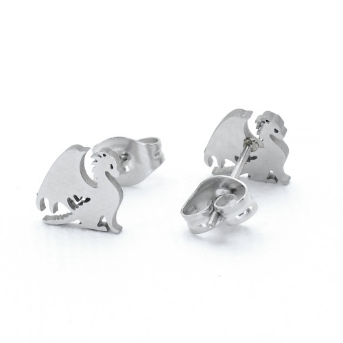 Серьги-гвоздики. Дракон. Пара. SE1108-2