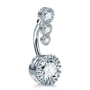 Украшение для пирсинга пупка, титановое покрытие. BNG7864