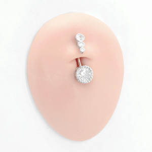 Украшение для пирсинга пупка, титановое покрытие. BNG7864