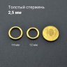 Кольцо сегментное 2,5 мм кликер. Титан. HSEGT10G
