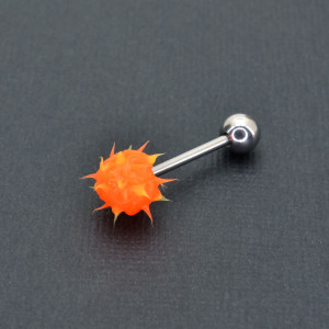 Штанга 1,6 мм для пирсинга языка. Силиконовый шар. BBS1378